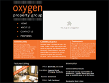 Tablet Screenshot of oxygenpropertygroup.com